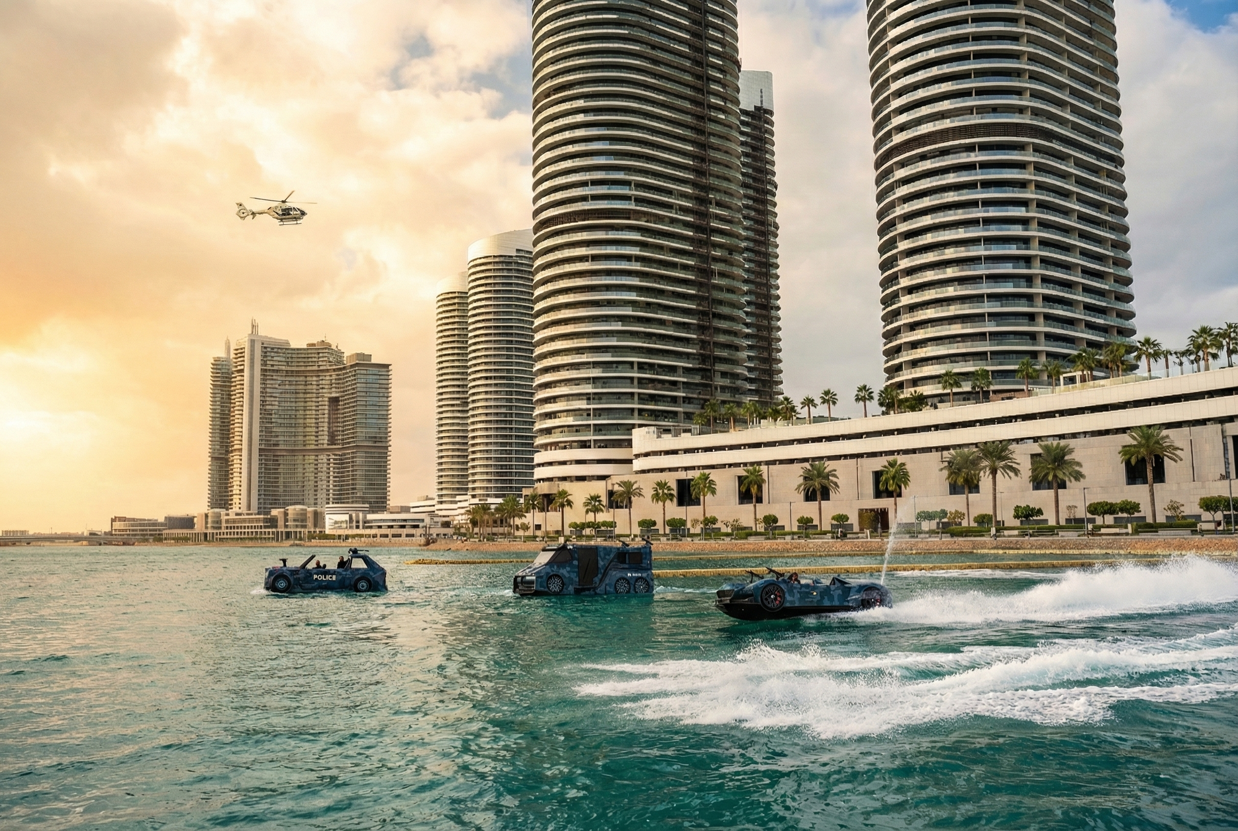 Jetcar Kromh Luxury Marine Supercar on open water