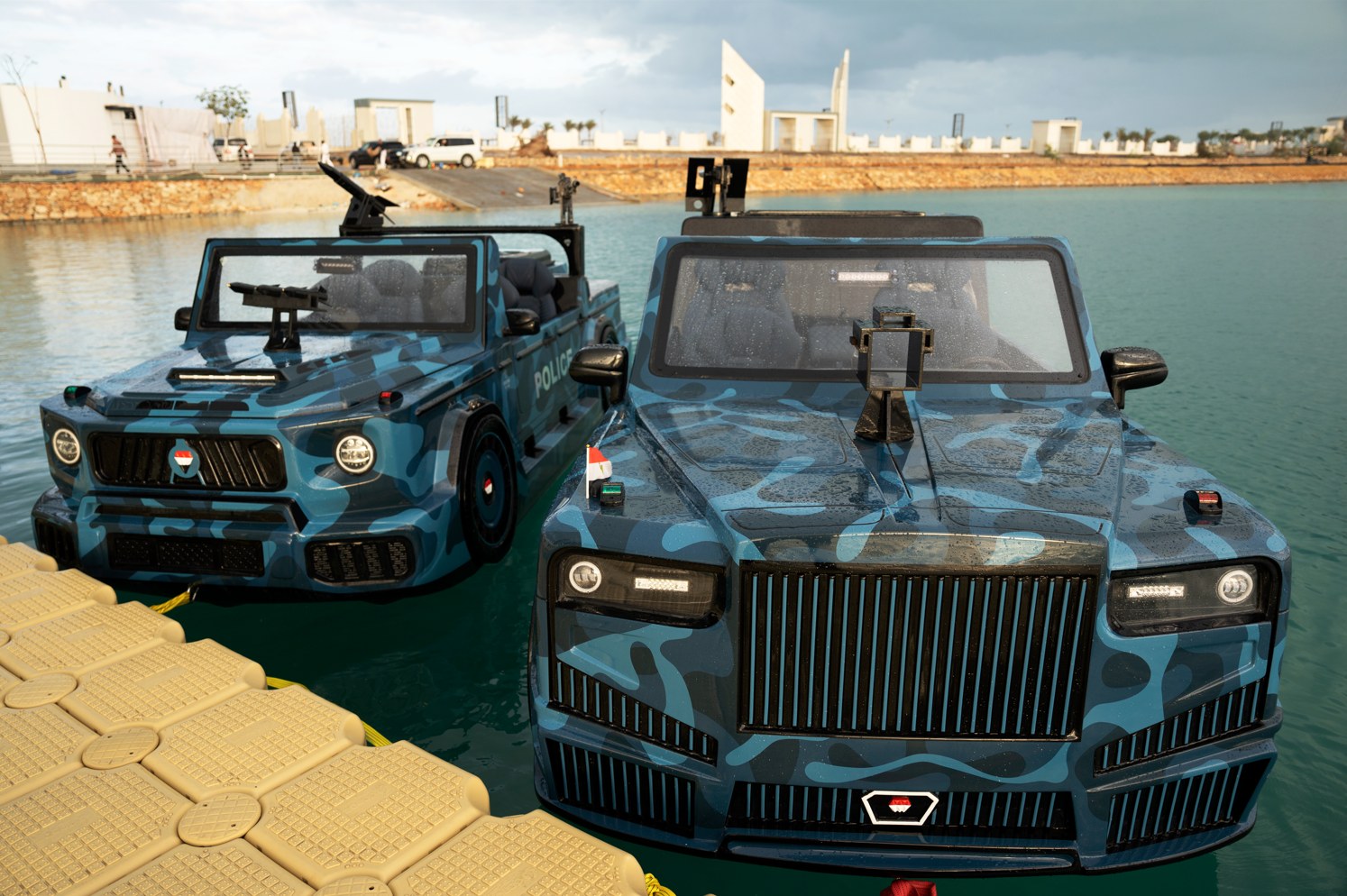Two Jetcar Kromh water vehicles