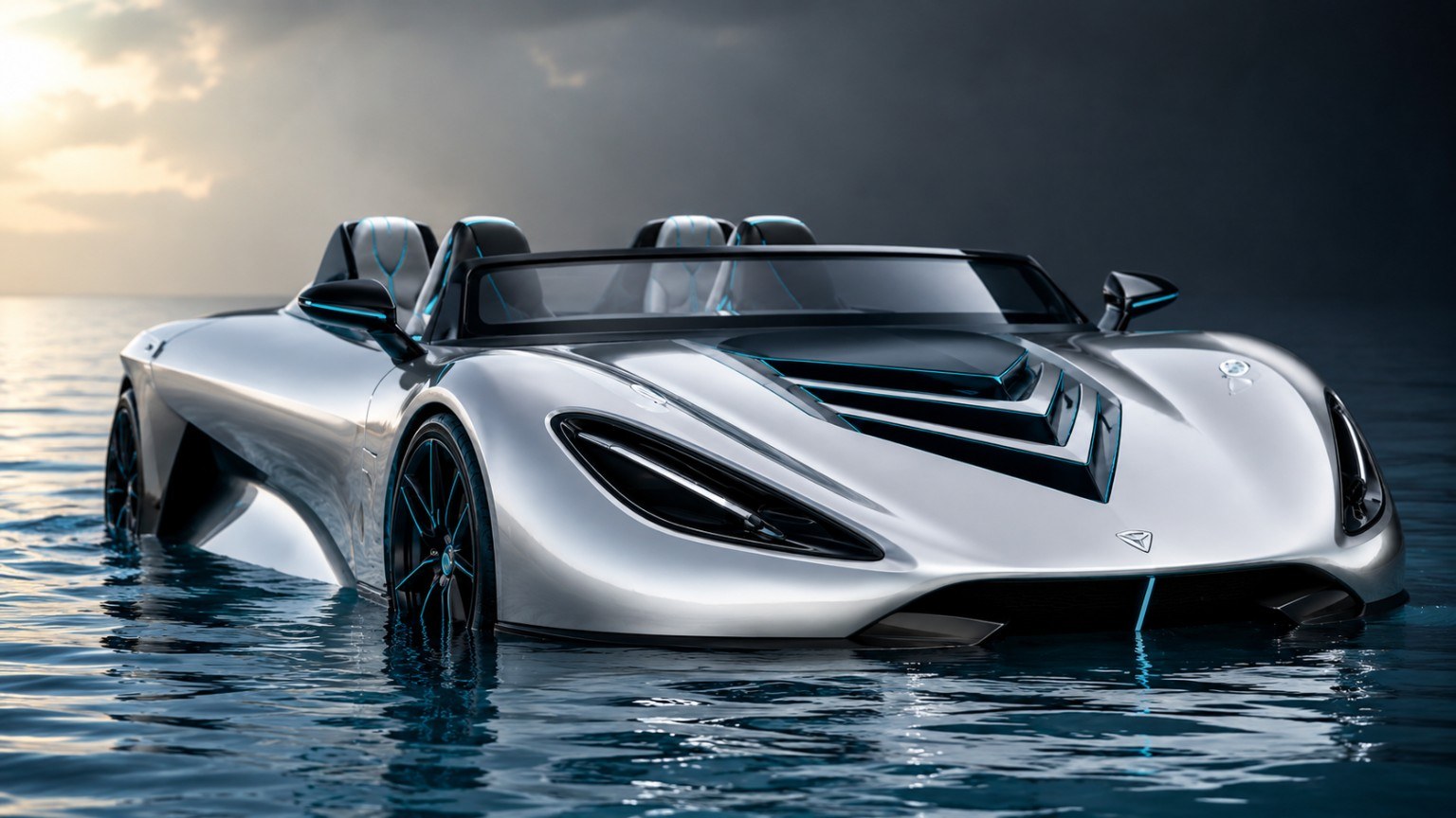 Silver Jetcar Kromh concept